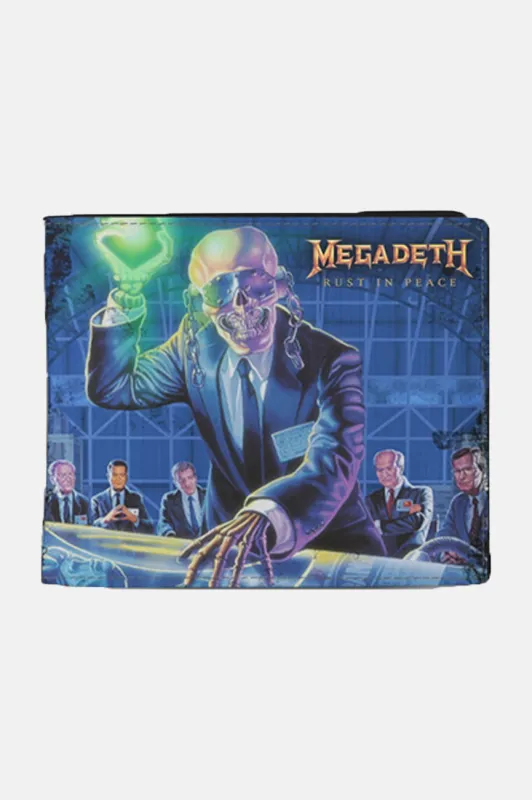 Megadeth Rust In Peace Bifold Wallet sold by Paradiso Clothing