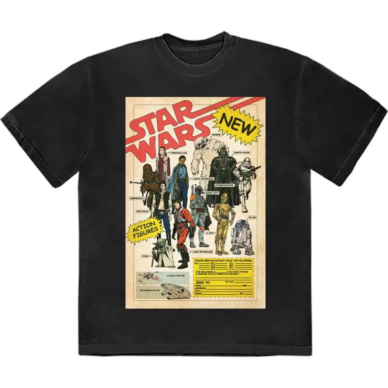 Star Wars Action Figures T Shirt sold by Paradiso Clothing