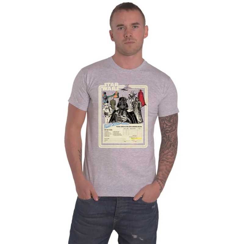 Star Wars Villains Action Figures T Shirt sold by Paradiso Clothing