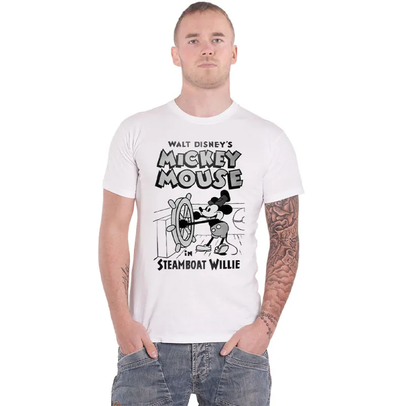 Mickey Mouse Steamboat Willie T Shirt made by Disney