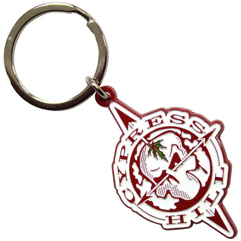 Cypress Hill Skull Compass keyring Keychain made by Paradiso Clothing