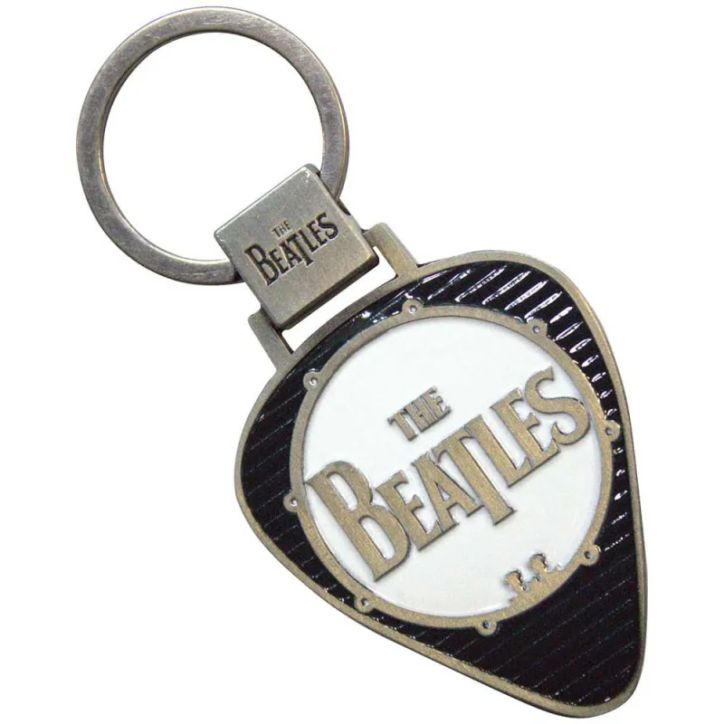 The Beatles Drum Logo Plectrum keyring Keychain sold by Paradiso Clothing