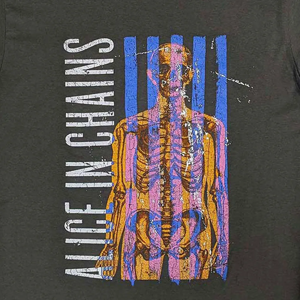 Alice In Chains Skeletal Band Logo T Shirt sold by Paradiso Clothing product image thumbnail 2