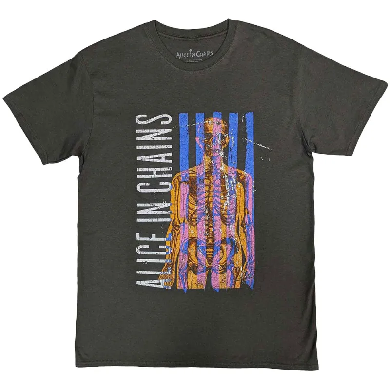 Alice In Chains Skeletal Band Logo T Shirt sold by Paradiso Clothing