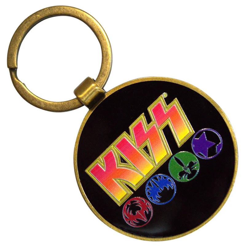 KISS Army Band Logo And Icons Keyring Keychain sold by Paradiso Clothing