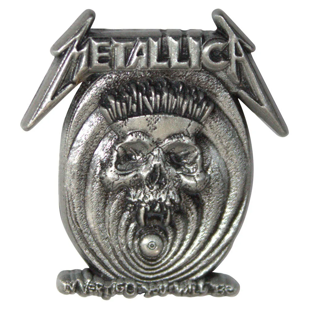 Metallica In Vertigo Band Logo Pin Badge sold by Paradiso Clothing