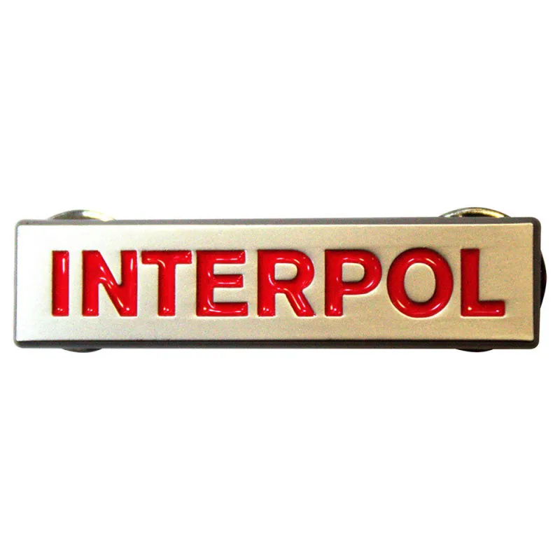 Interpol Text Band Logo Pin Badge sold by Paradiso Clothing