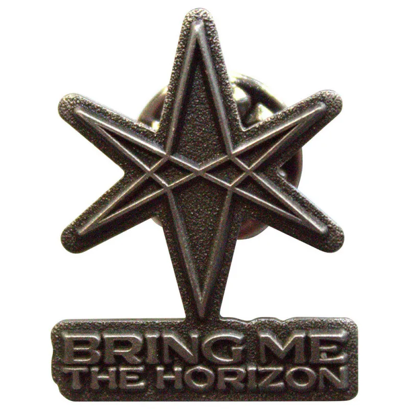 Bring Me The Horizon 6 Point Star Pin Badge sold by Paradiso Clothing
