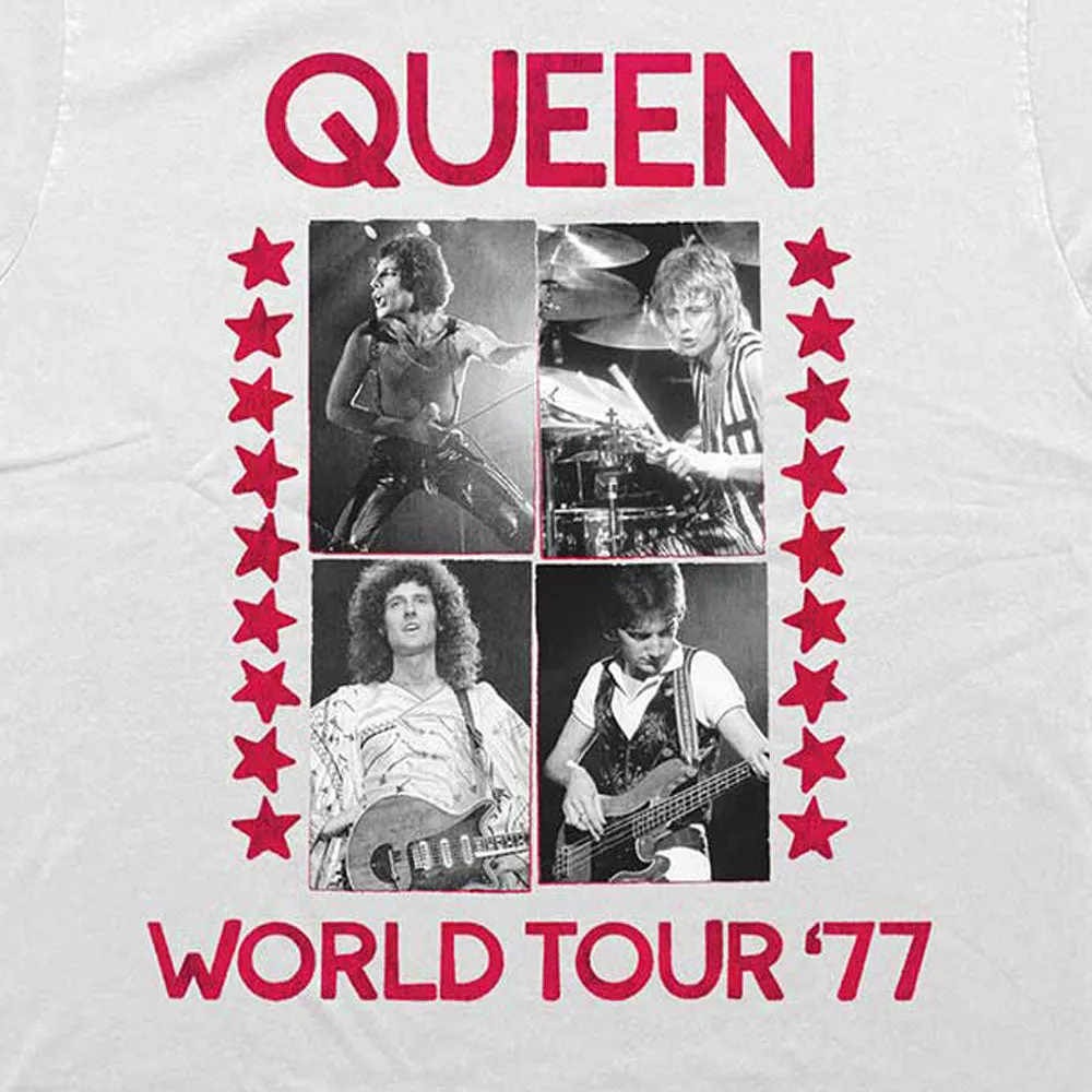 Queen World Tour 77 logo T Shirt sold by Paradiso Clothing product image thumbnail 2