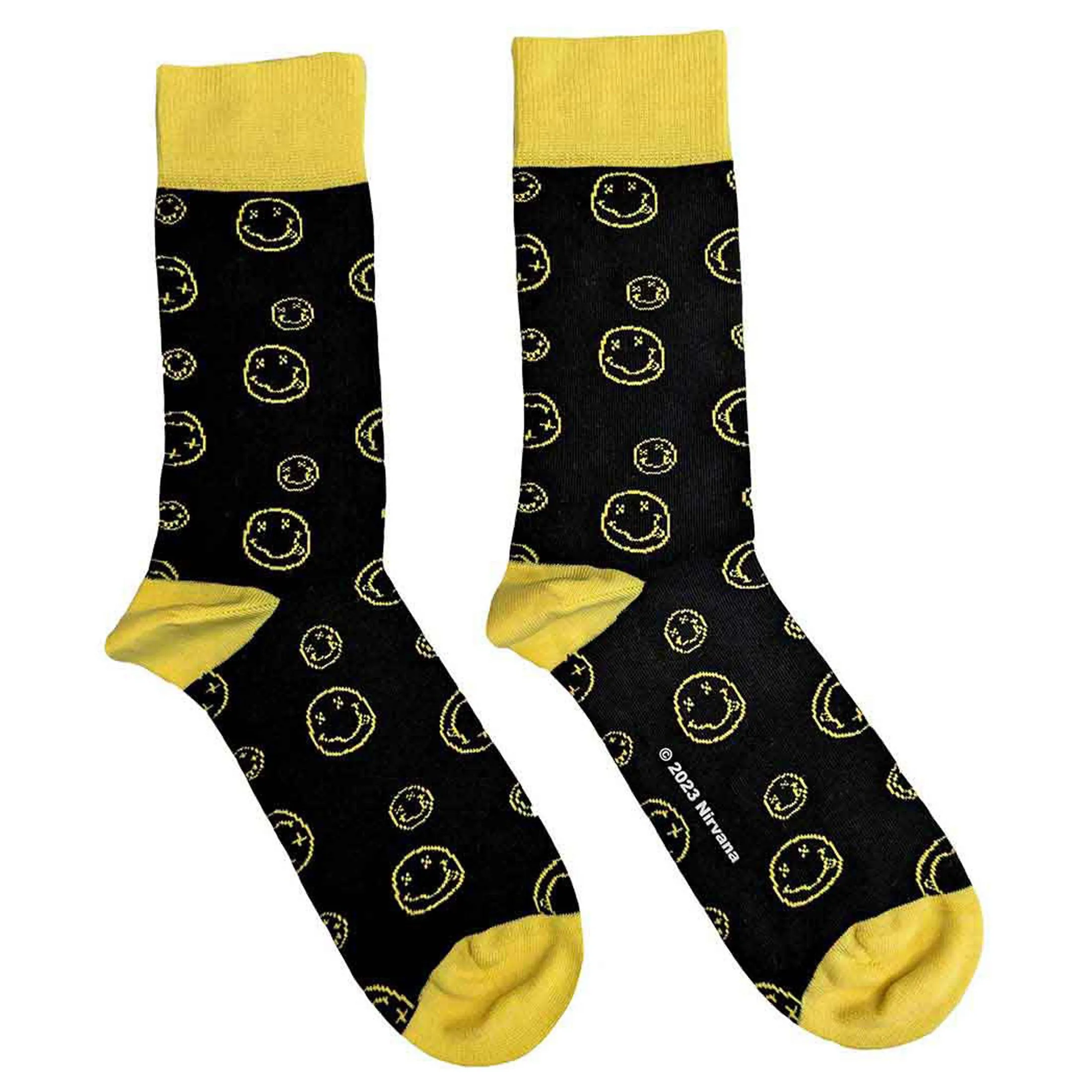 Nirvana Outline Grunge Faces Womens Ankle Socks sold by Paradiso Clothing