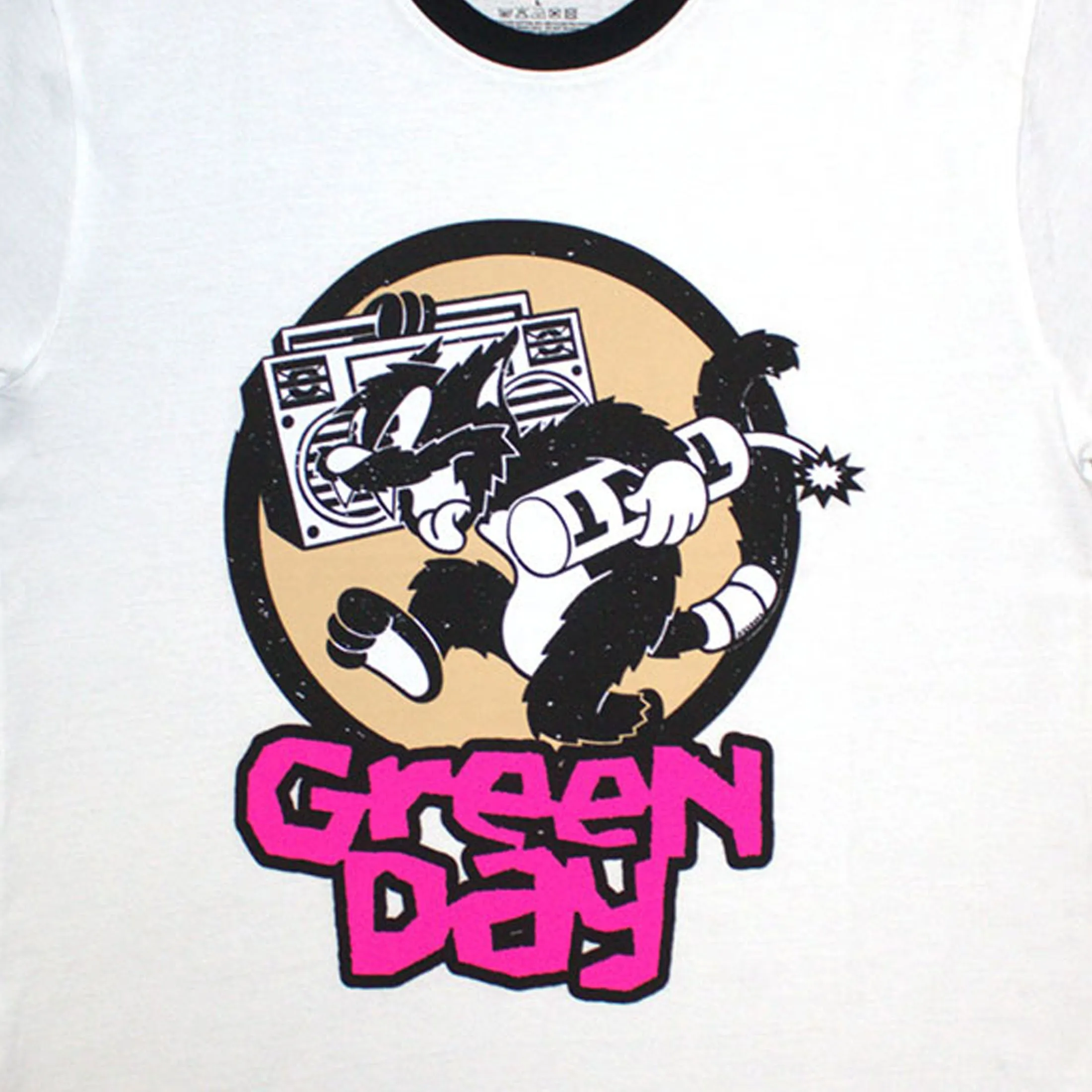 Green Day Revolution TNT Ringer T Shirt sold by Paradiso Clothing product image thumbnail 2