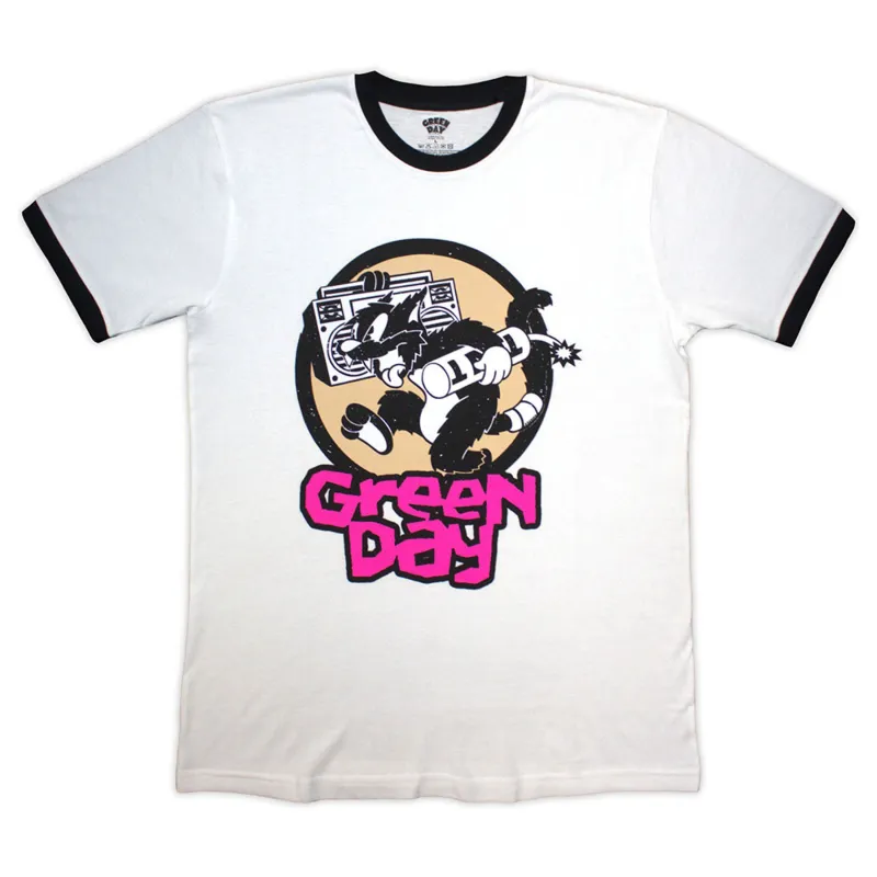 Green Day Revolution TNT Ringer T Shirt made by Green Day