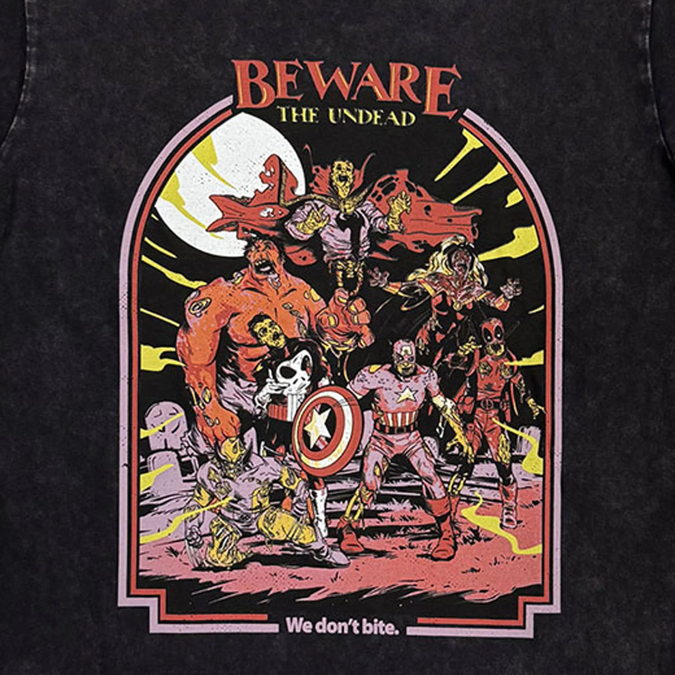 Marvel Comics We Dont Bite Stone Wash T Shirt sold by Paradiso Clothing product image thumbnail 2