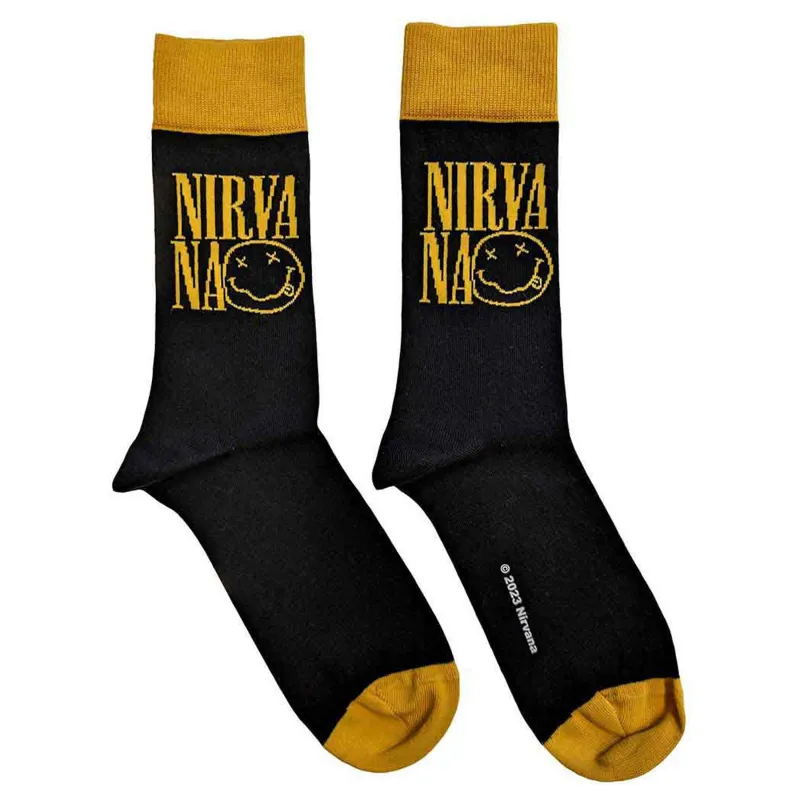 Nirvana Logo Stacked Womens Ankle Socks sold by Paradiso Clothing