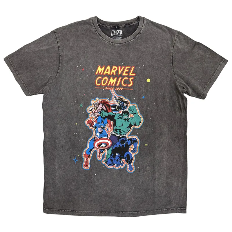 Marvel Comics Avengers Stone Wash T Shirt sold by Paradiso Clothing