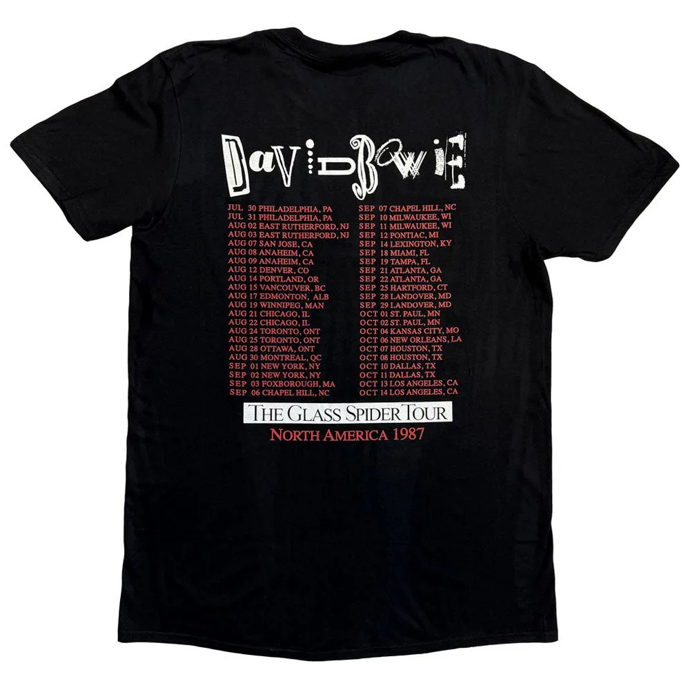 David Bowie Glass Spider Tour USA 1987 Back Print T Shirt sold by Paradiso Clothing product image thumbnail 2