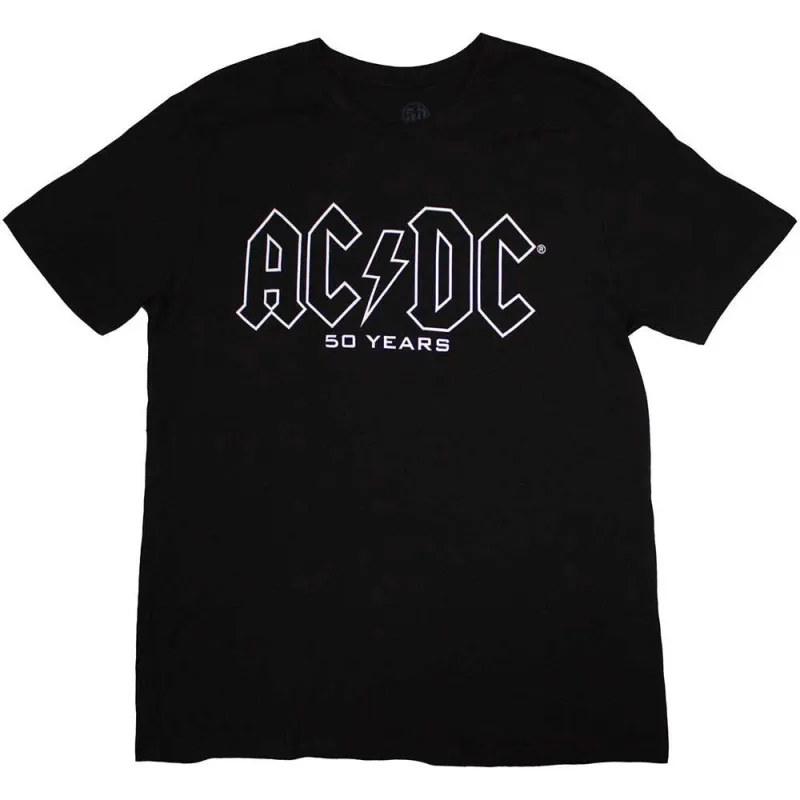 AC/DC Fifty Years Band Logo History T Shirt sold by Paradiso Clothing