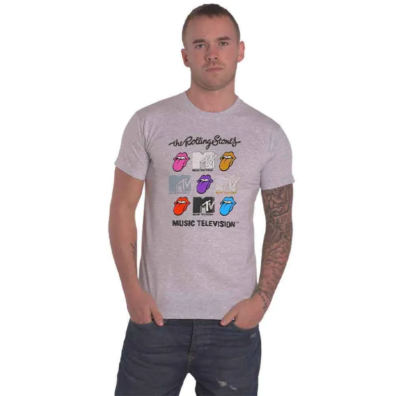 The Rolling Stones MTV Grids Logo T Shirt made by the Rolling Stones