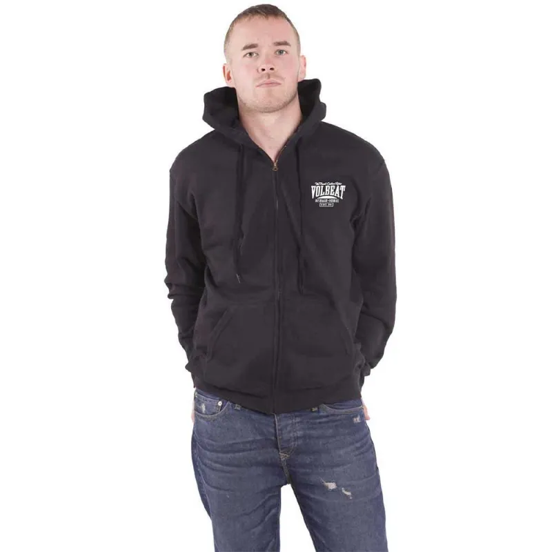 Volbeat Louder and Faster Zipped Hoodie made by Paradiso Clothing