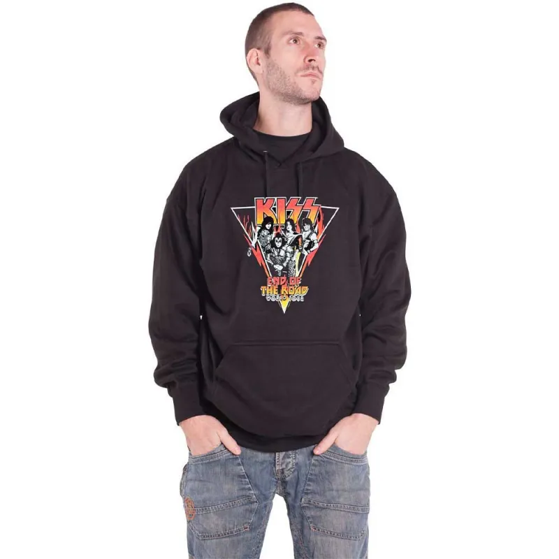 KISS Triangle Band Logo Pullover Hoodie sold by Paradiso Clothing