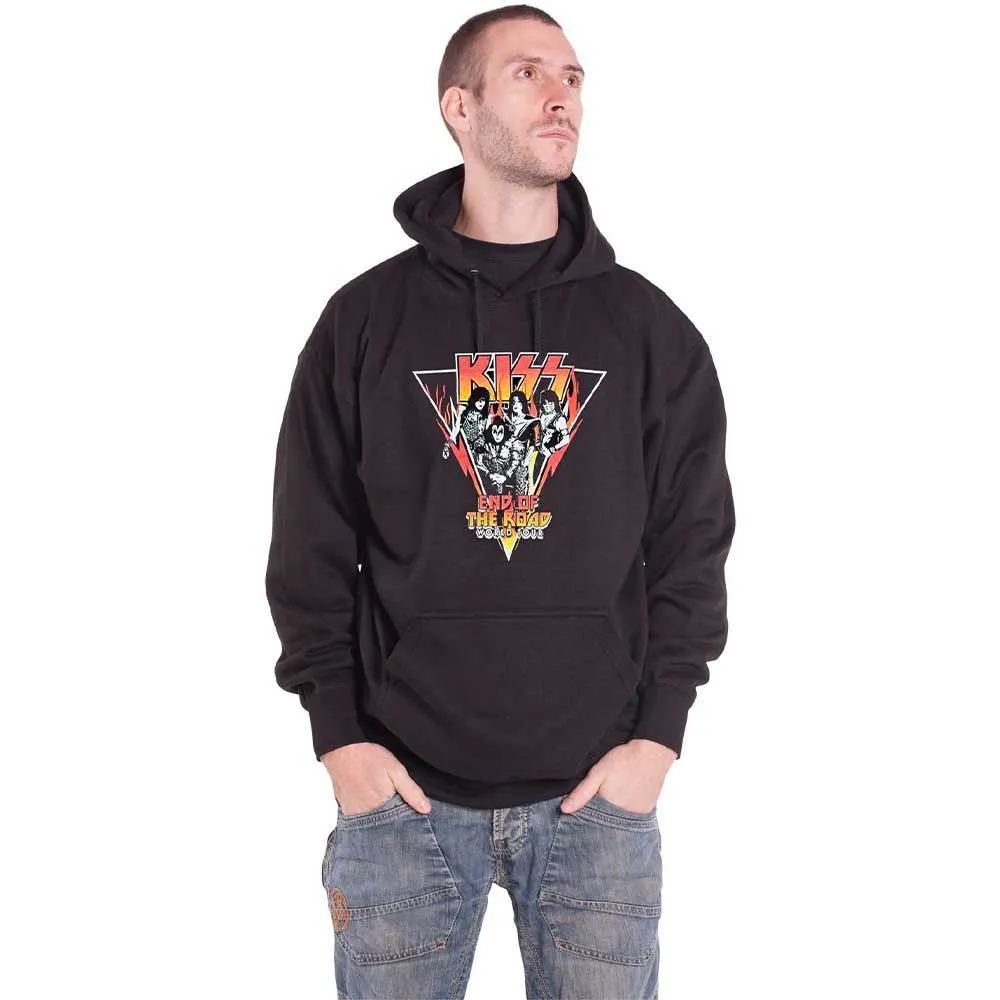 KISS Triangle Band Logo Pullover Hoodie sold by Paradiso Clothing