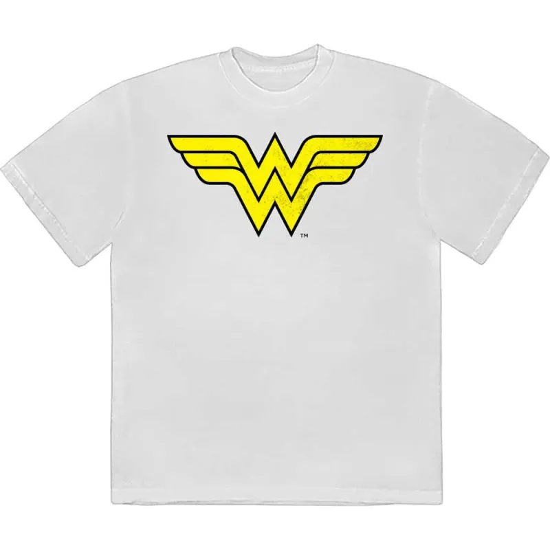 Wonder Woman Yellow Logo T Shirt sold by Paradiso Clothing