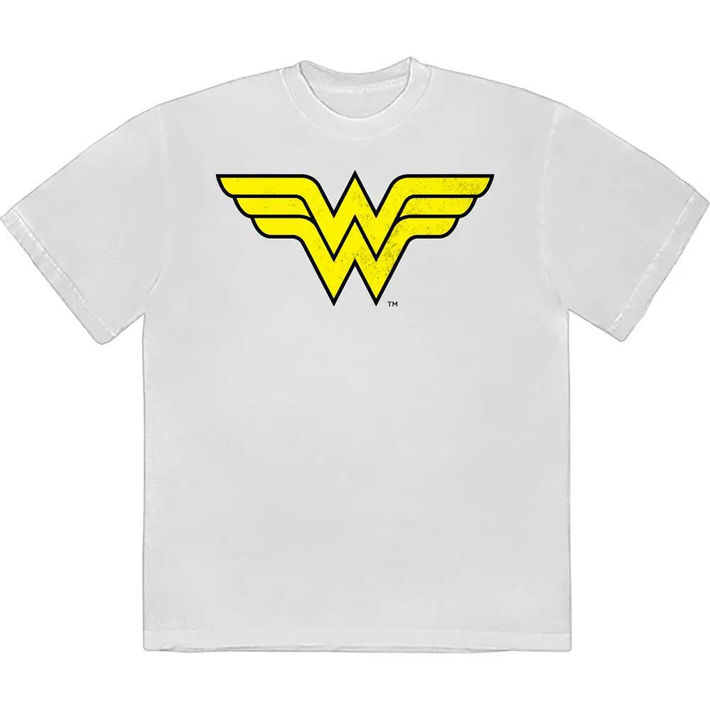 Wonder Woman Yellow Logo T Shirt sold by Paradiso Clothing