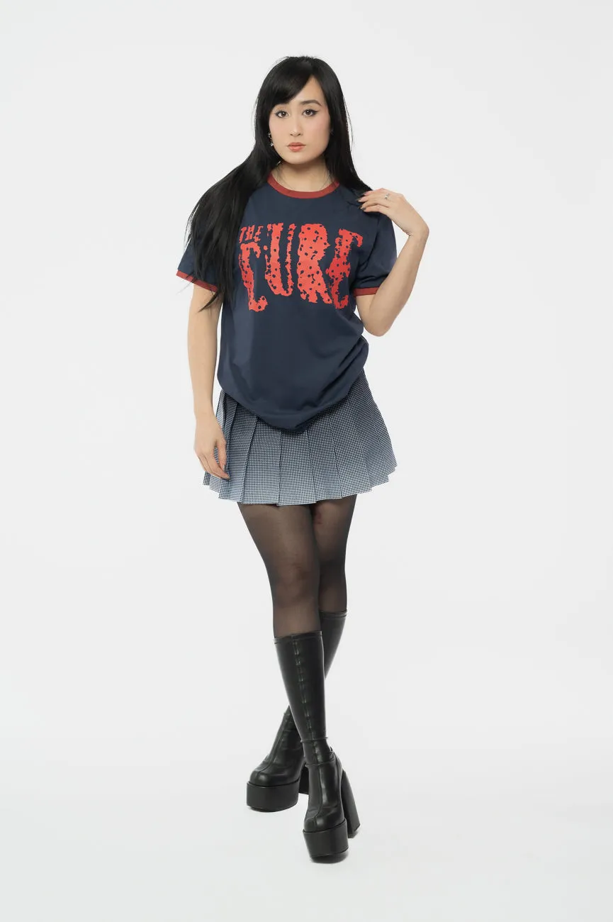 The Cure Logo Ringer T Shirt sold by Paradiso Clothing product image thumbnail 2