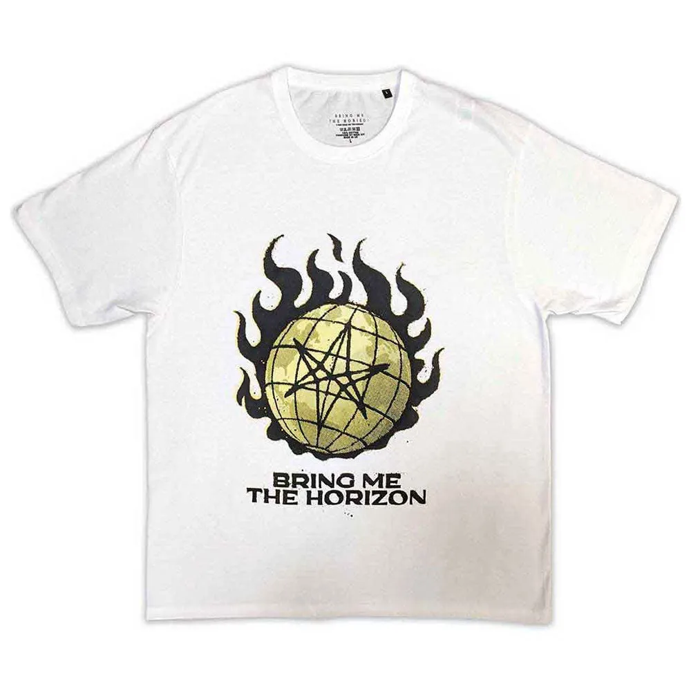 Bring Me The Horizon Yellow Globe T Shirt sold by Paradiso Clothing