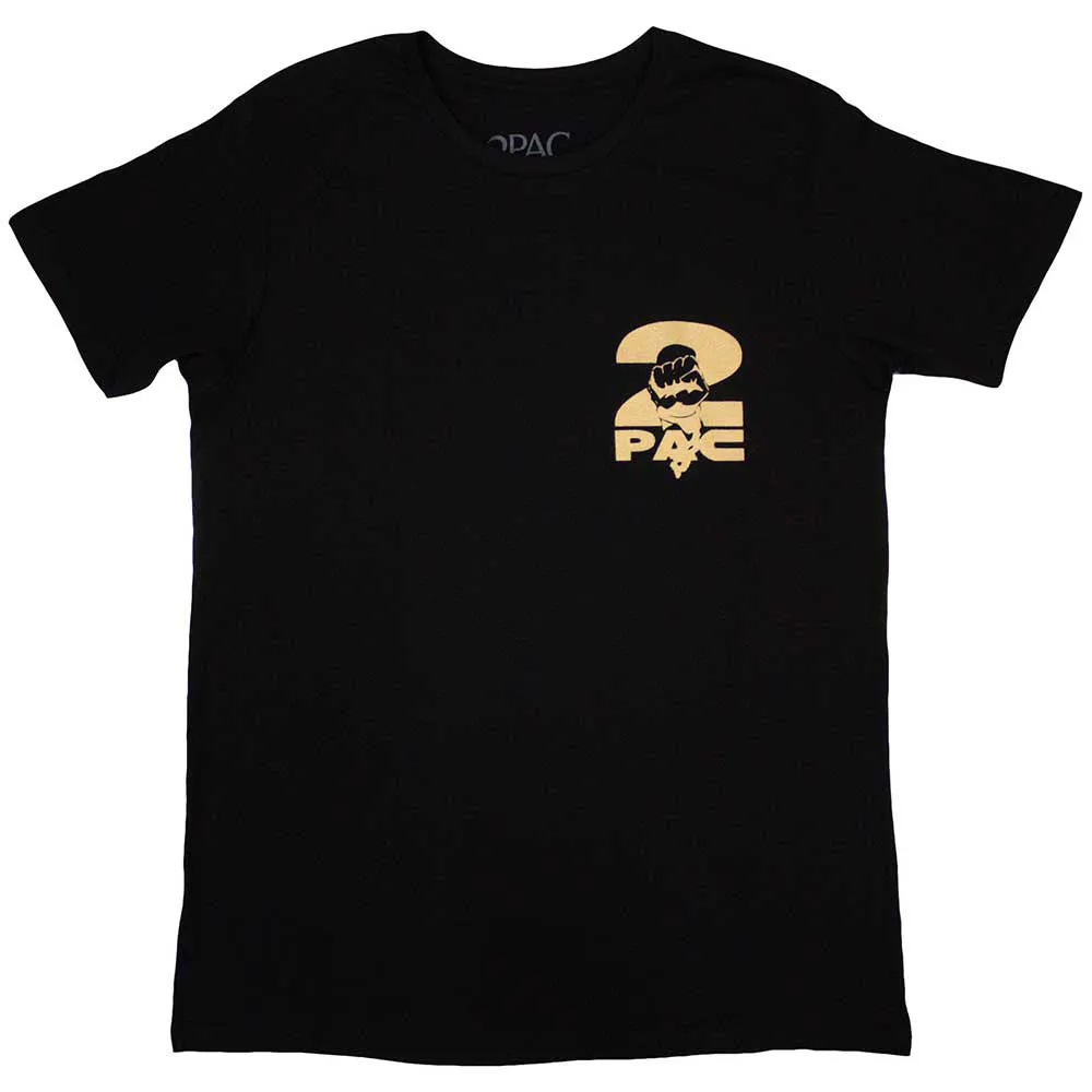 Tupac Platinum Logo T Shirt sold by Paradiso Clothing