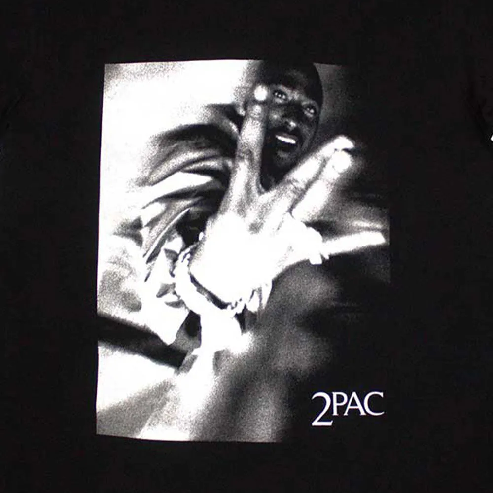 Tupac Fingers Logo T Shirt sold by Paradiso Clothing product image thumbnail 2