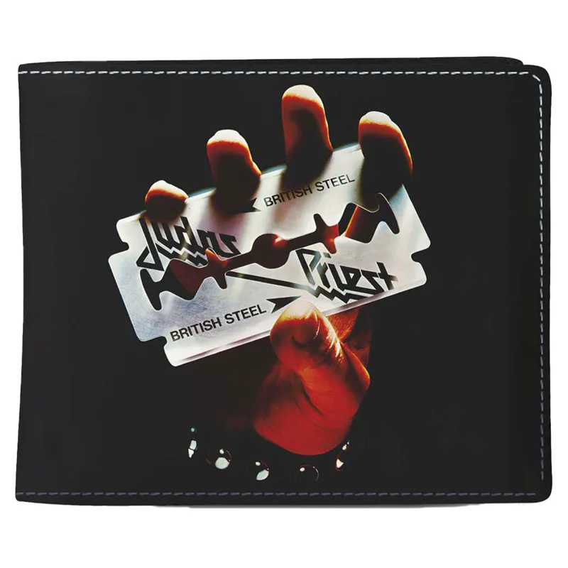 Judas Priest Bristish Steel Bifold Wallet made by Paradiso Clothing