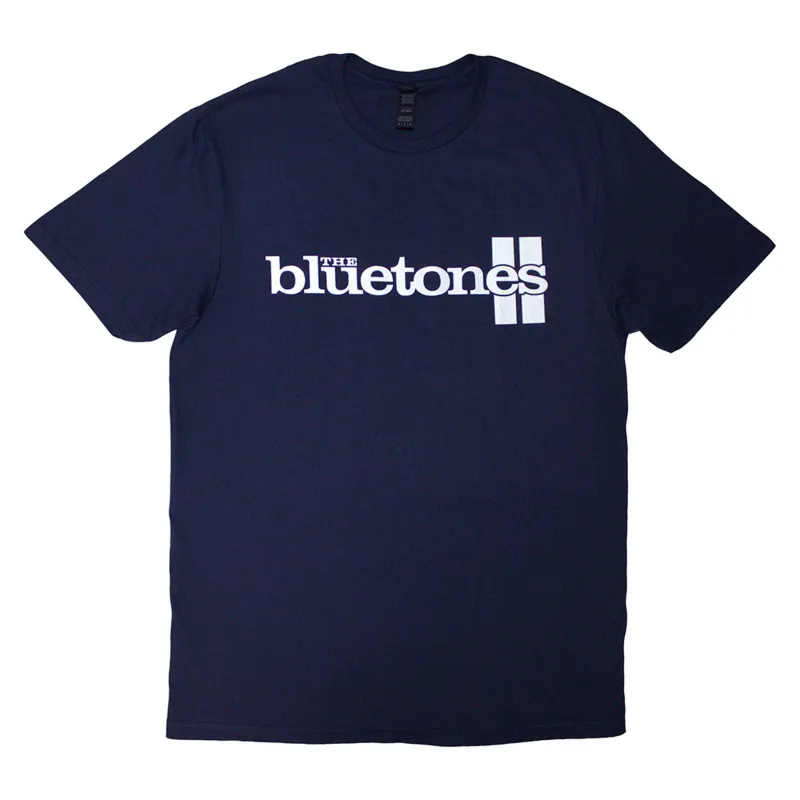 The Bluetones Stripe Band Logo T Shirt made by Paradiso Clothing