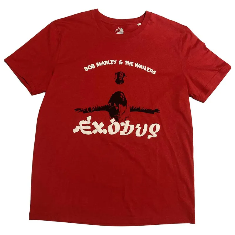 Bob Marley Exodus Arms Outstretched T Shirt made by Paradiso Clothing