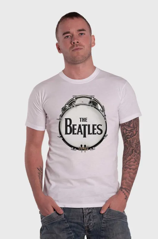 The Beatles World Tour Original Drum Skin T Shirt made by Paradiso Clothing