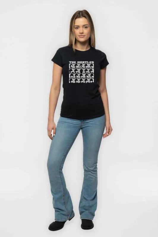 The Beatles Hard Days Night Faces Mono Skinny Fit T Shirt made by The Beatles