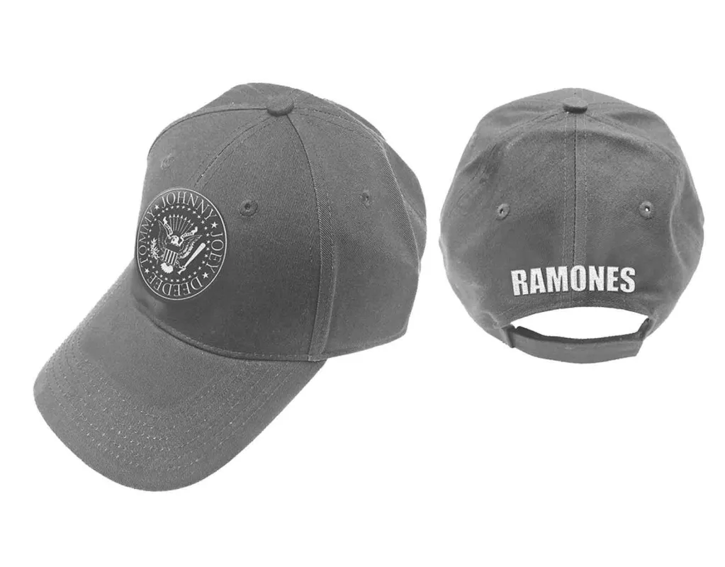 Ramones Presidential Seal Grey Strapback Baseball Cap sold by Paradiso Clothing