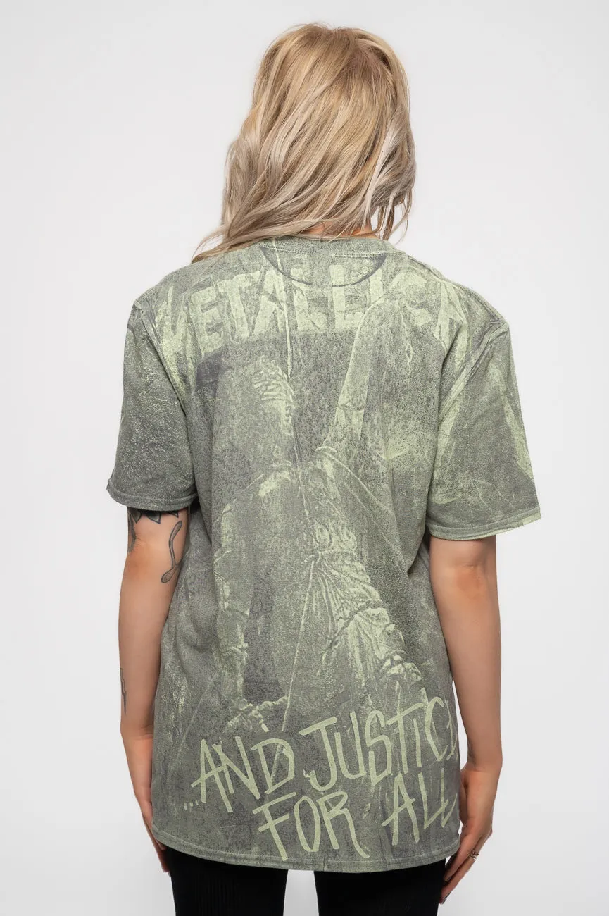 Metallica Justice for all Neon T Shirt sold by Paradiso Clothing product image thumbnail 4