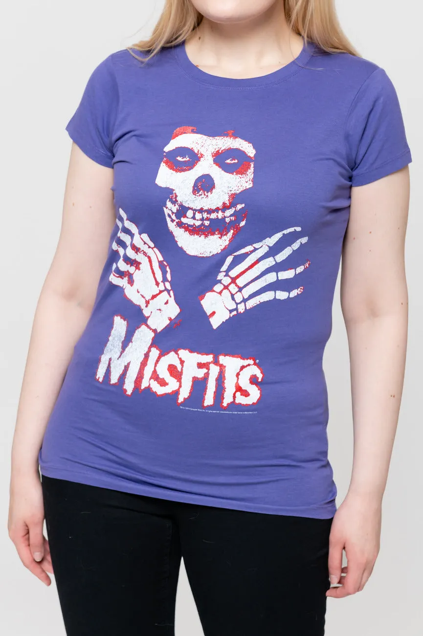 Misfits Hands Band Logo Skinny T Shirt sold by Paradiso Clothing product image thumbnail 3