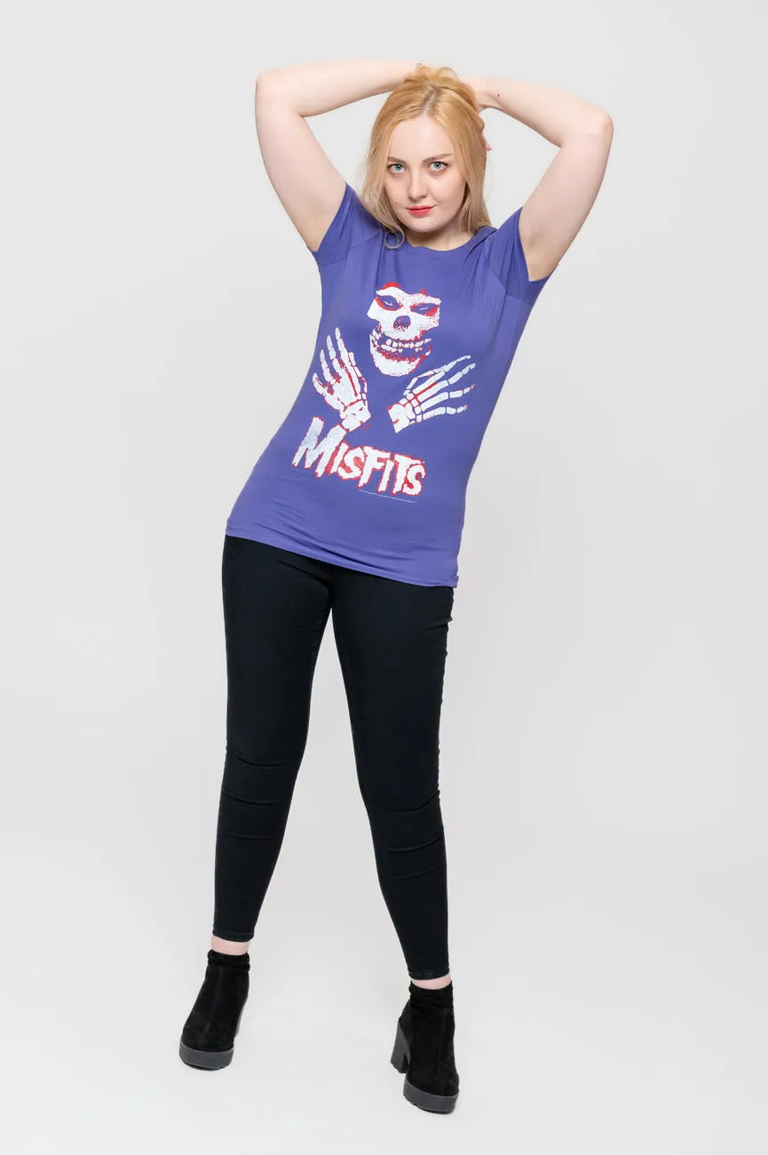 Misfits Hands Band Logo Skinny T Shirt sold by Paradiso Clothing product image thumbnail 5