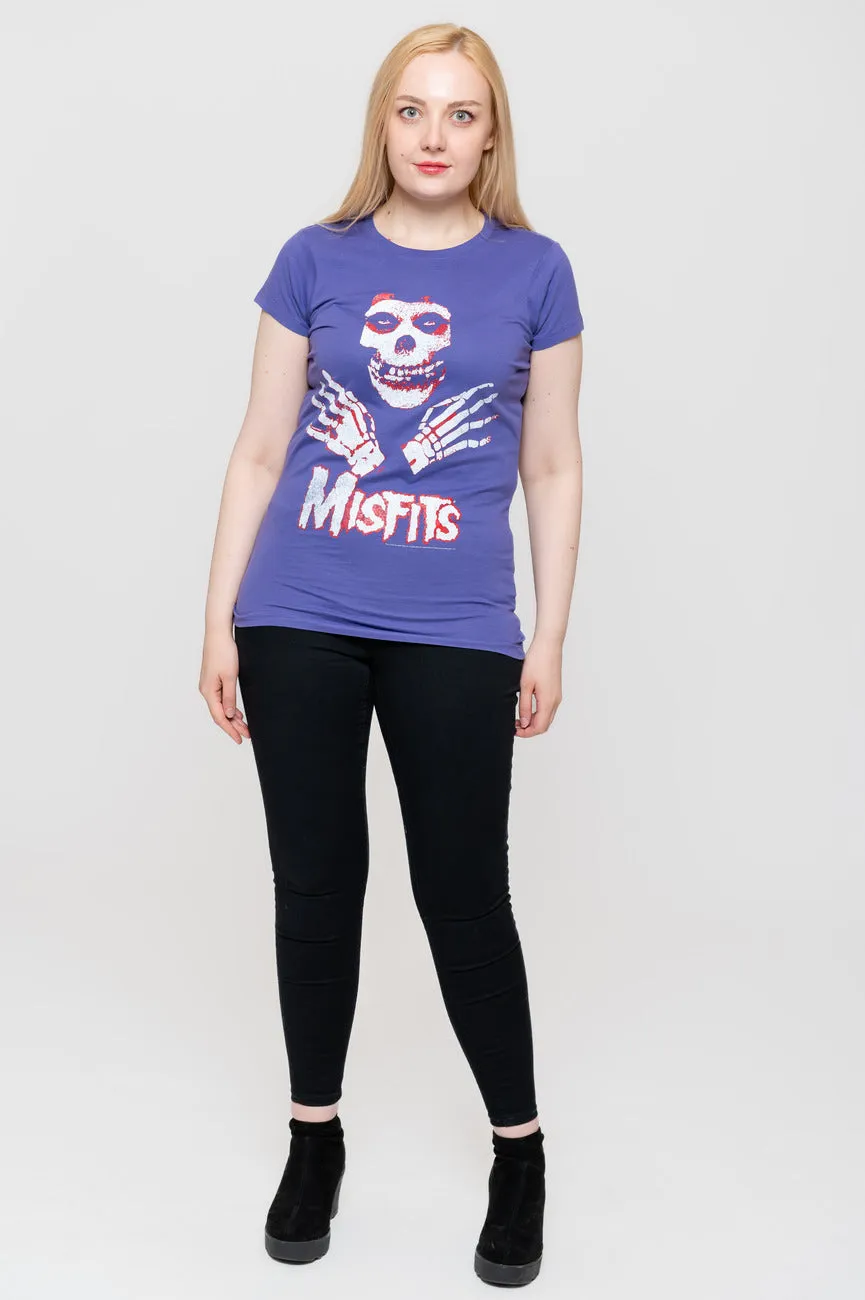 Misfits Hands Band Logo Skinny T Shirt sold by Paradiso Clothing product image thumbnail 2