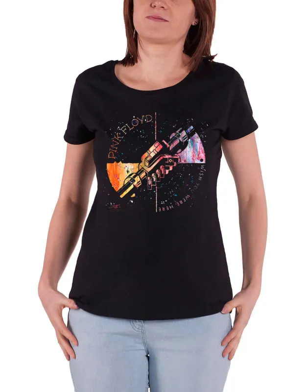 Pink Floyd Machine Greeting Orange Skinny Fit T Shirt sold by Paradiso Clothing