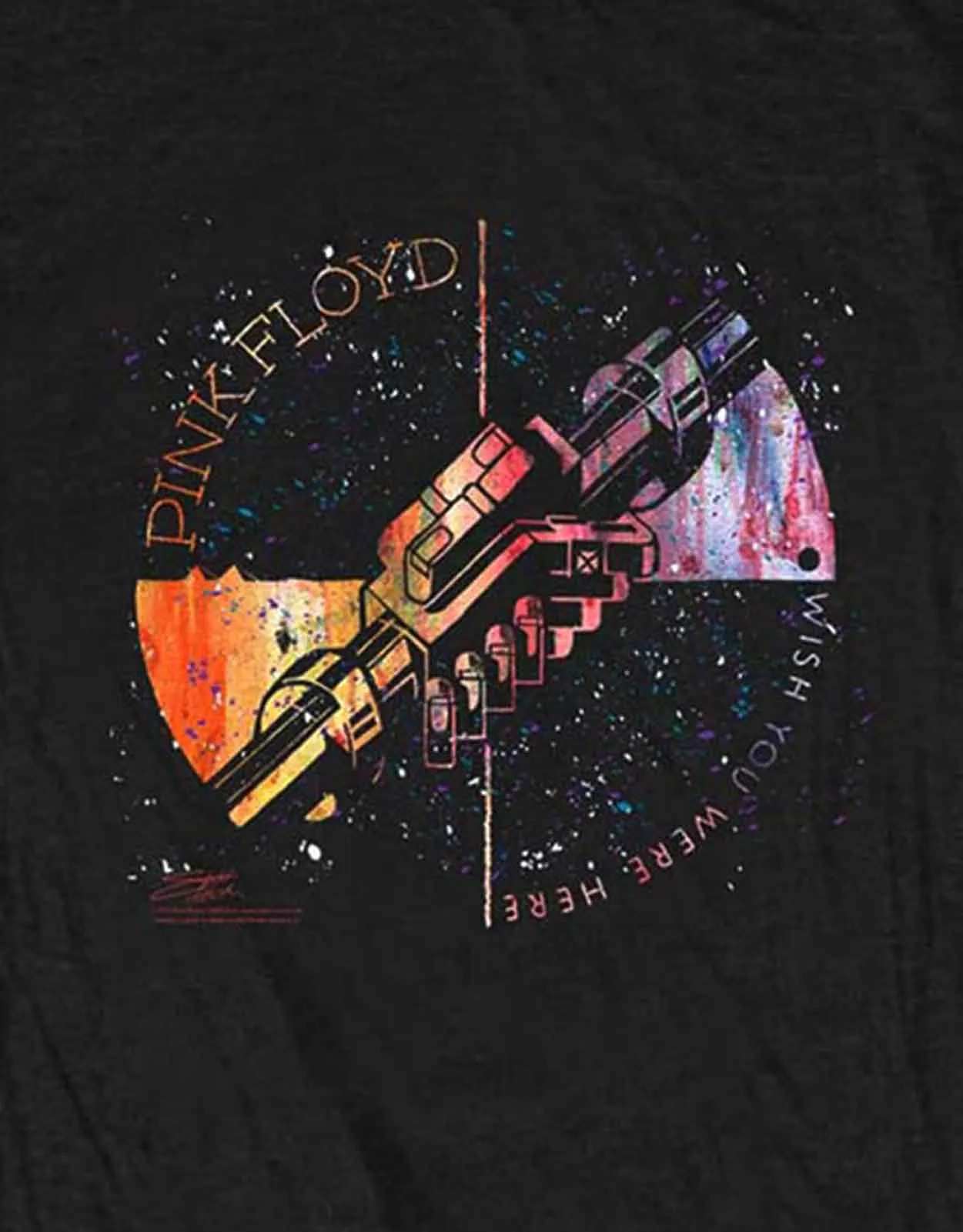 Pink Floyd Machine Greeting Orange Skinny Fit T Shirt sold by Paradiso Clothing product image thumbnail 2