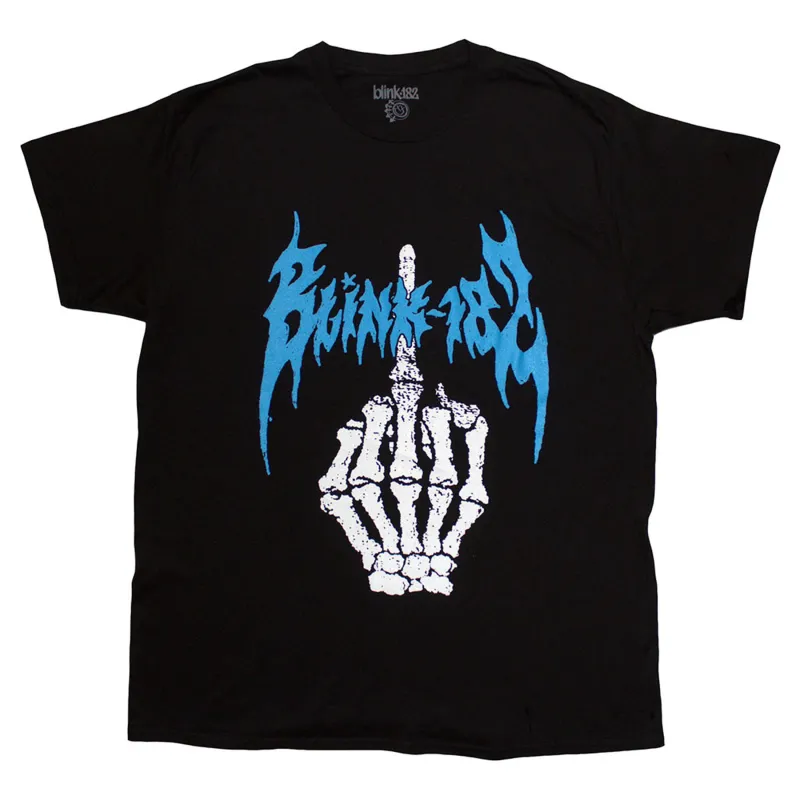Blink-182 Middle Finger T Shirt made by Paradiso Clothing