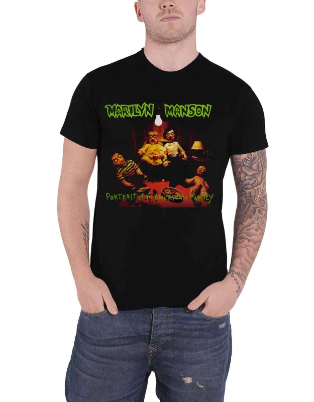 Marilyn Manson American Family T Shirt made by Paradiso Clothing