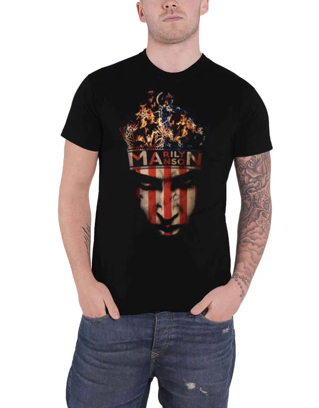 Marilyn Manson Crown T Shirt made by Paradiso Clothing