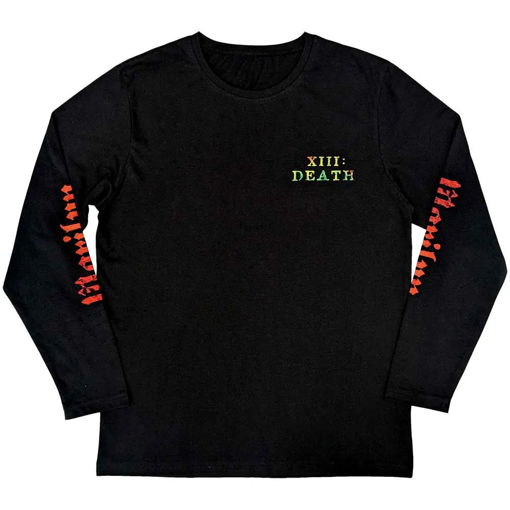 Marilyn Manson X111 Death Logo Long Sleeve T Shirt sold by Paradiso Clothing