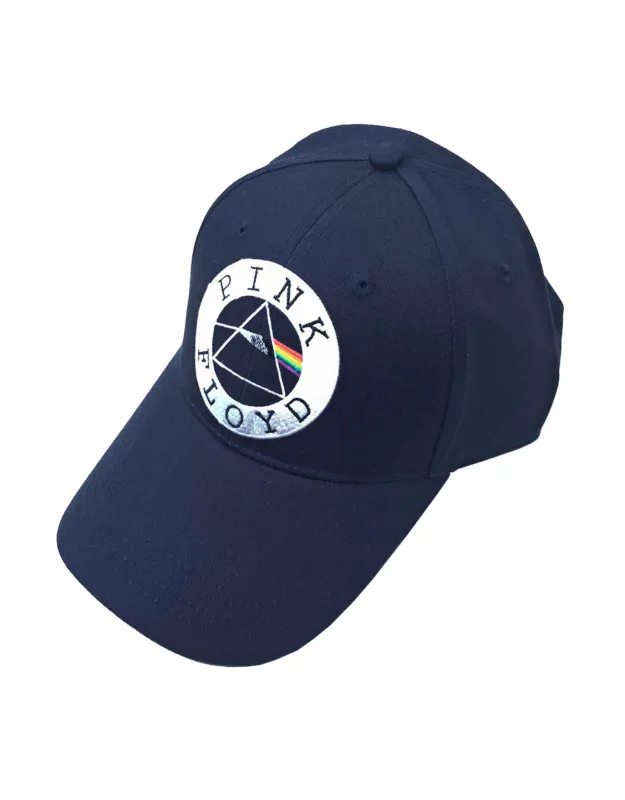 Pink Floyd Circle Logo Navy Blue Strapback made by Pink Floyd