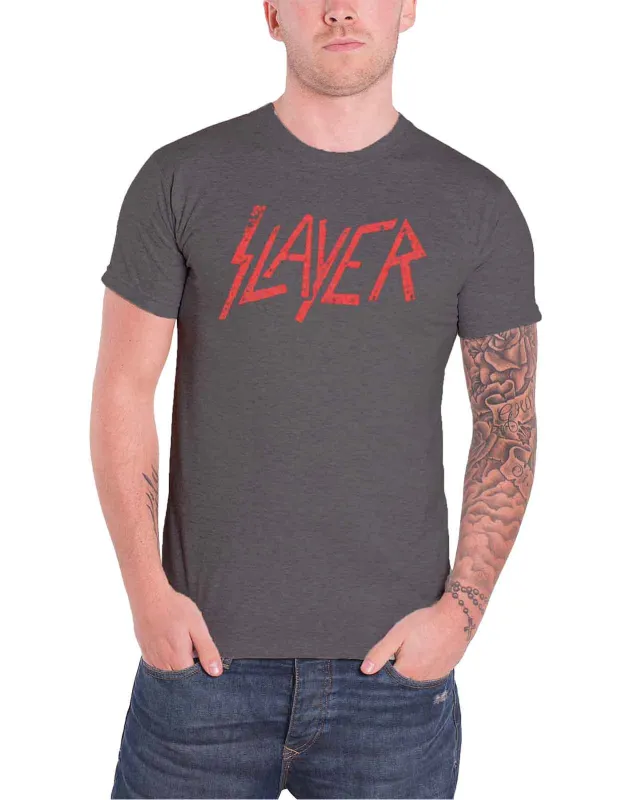 Slayer Classic Band Logo T Shirt sold by Paradiso Clothing