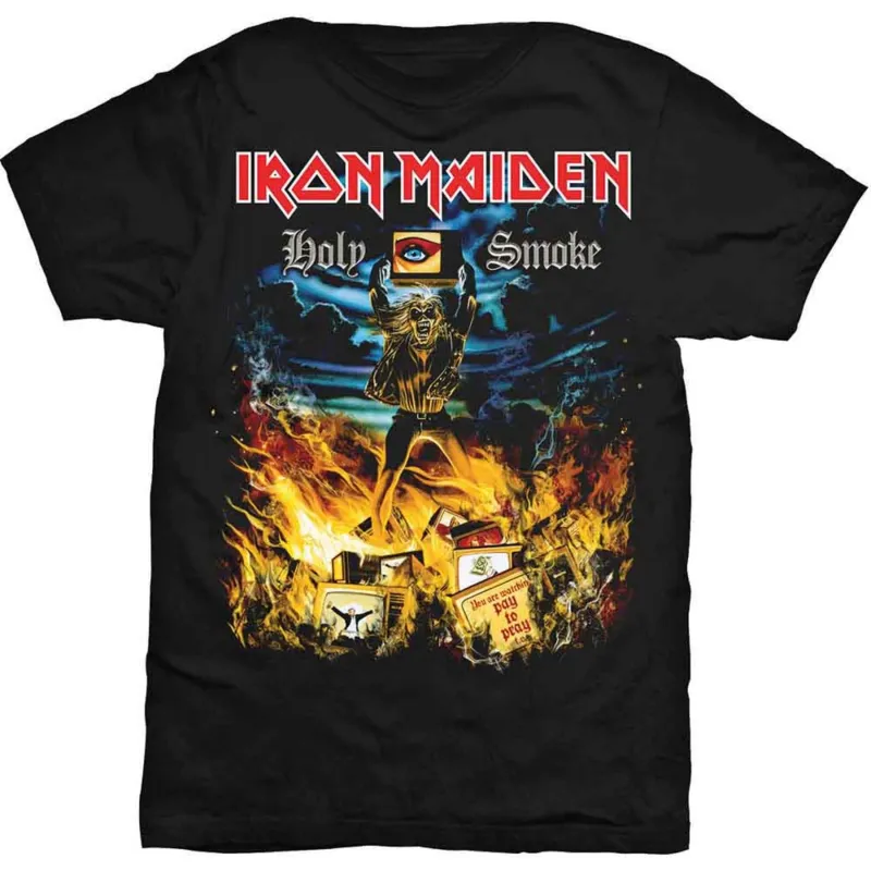 Iron Maiden Holy Smoke T Shirt made by Paradiso Clothing